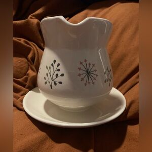 Franciscan ECHO Gravy Boat w/ Attached Underplate Vintage 1950's MCM Atomic
